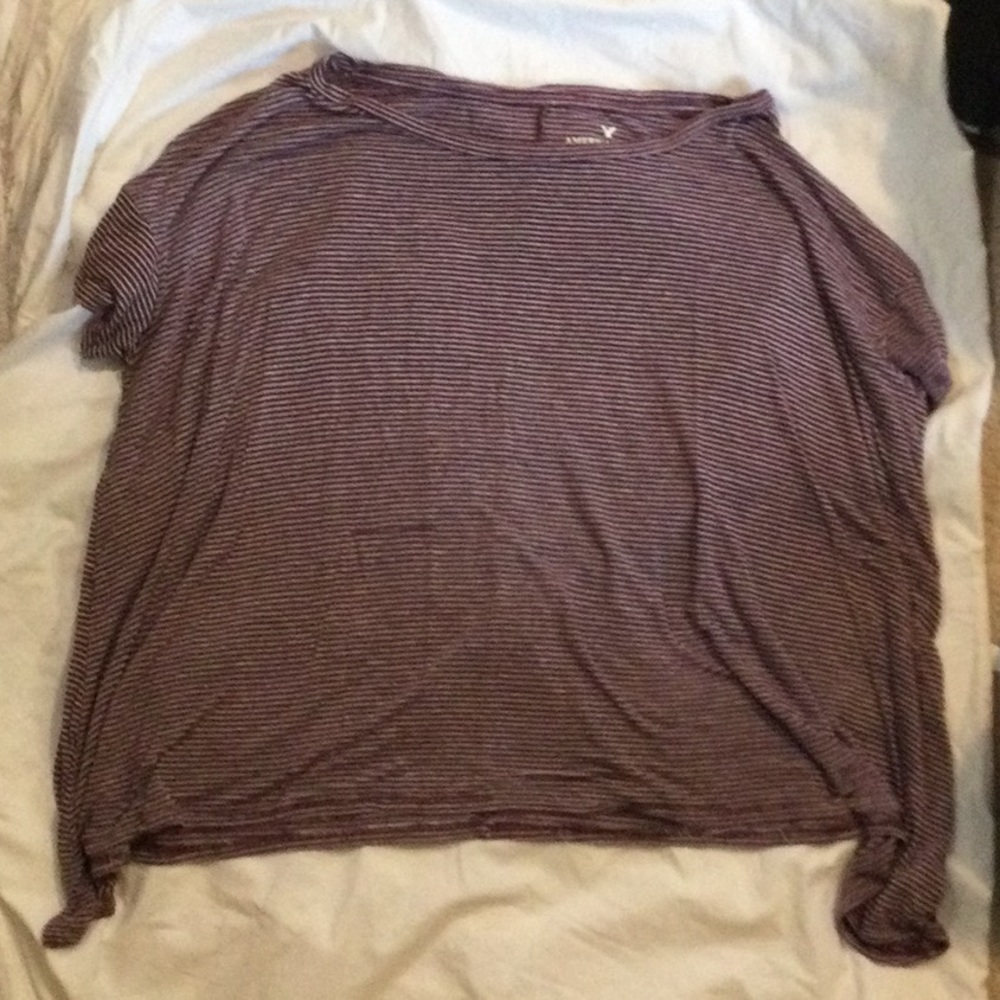 Women’s American Eagle Striped Baggy Tee